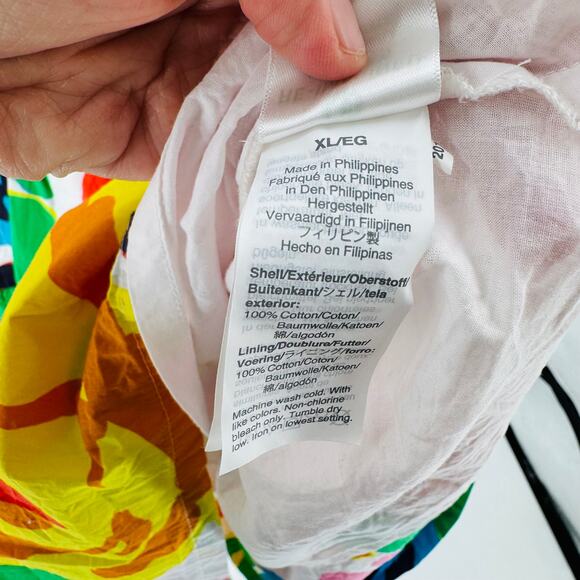 J.Crew Ratti Jardin Floral Tiered Popover Dress Size XL Party Dress with Pockets - Picture 7 of 8